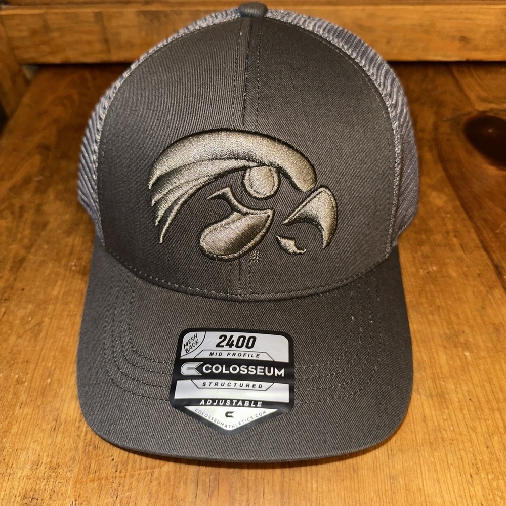 Iowa Hawkeyes Trucker Style Colosseum Athletics 2400 Adjustable Snapback Hat Cap